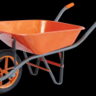 Steel construction wheelbarrow with pneumatic wheel 75 L