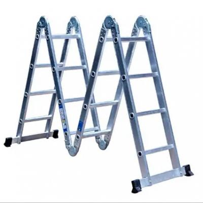 Multi-position folding ladder